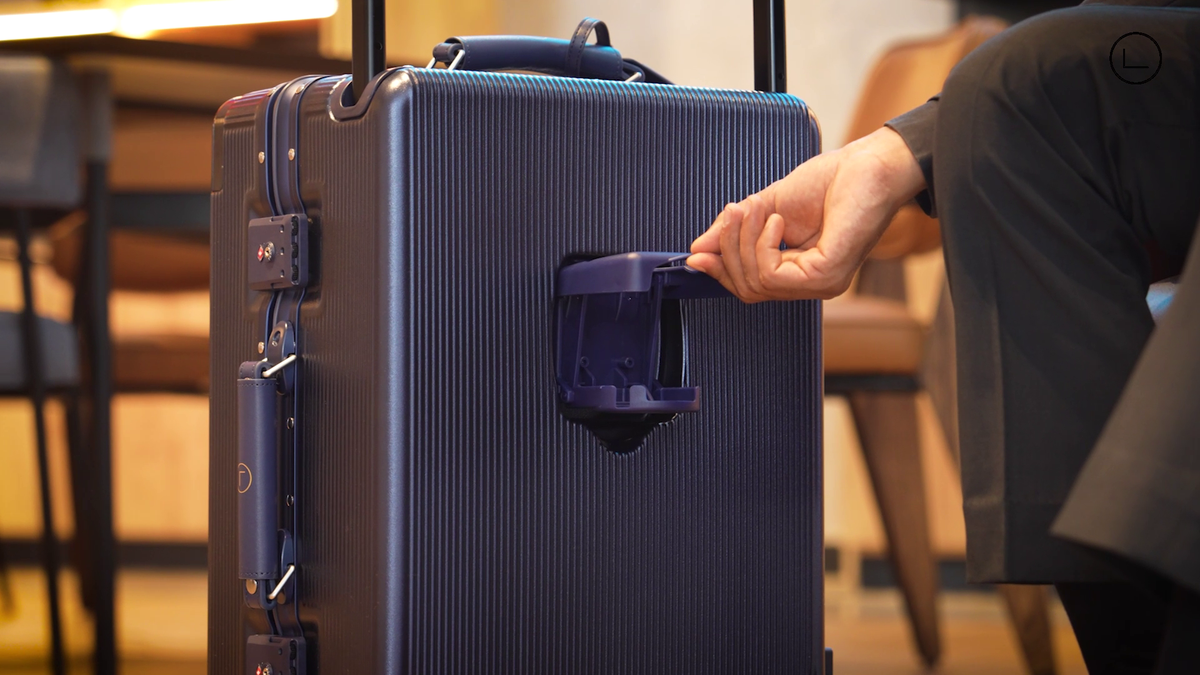 LUGGIT Executive Plus - Cabin Trolley bag Front open- Navy