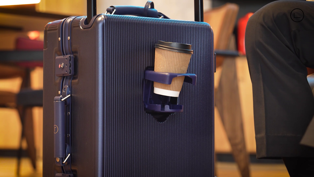 LUGGIT Executive Plus - Cabin Trolley bag Front open- Navy