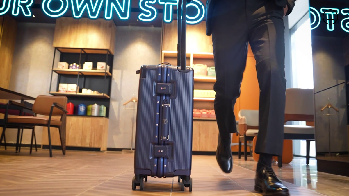 LUGGIT Executive Plus - Cabin Trolley bag Front open- Navy