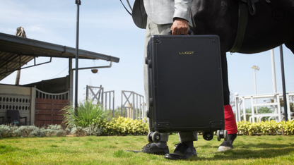 LUGGIT  Earth Circle High end  Cabin Trolley Bag, Full Aluminium  Body,Black
